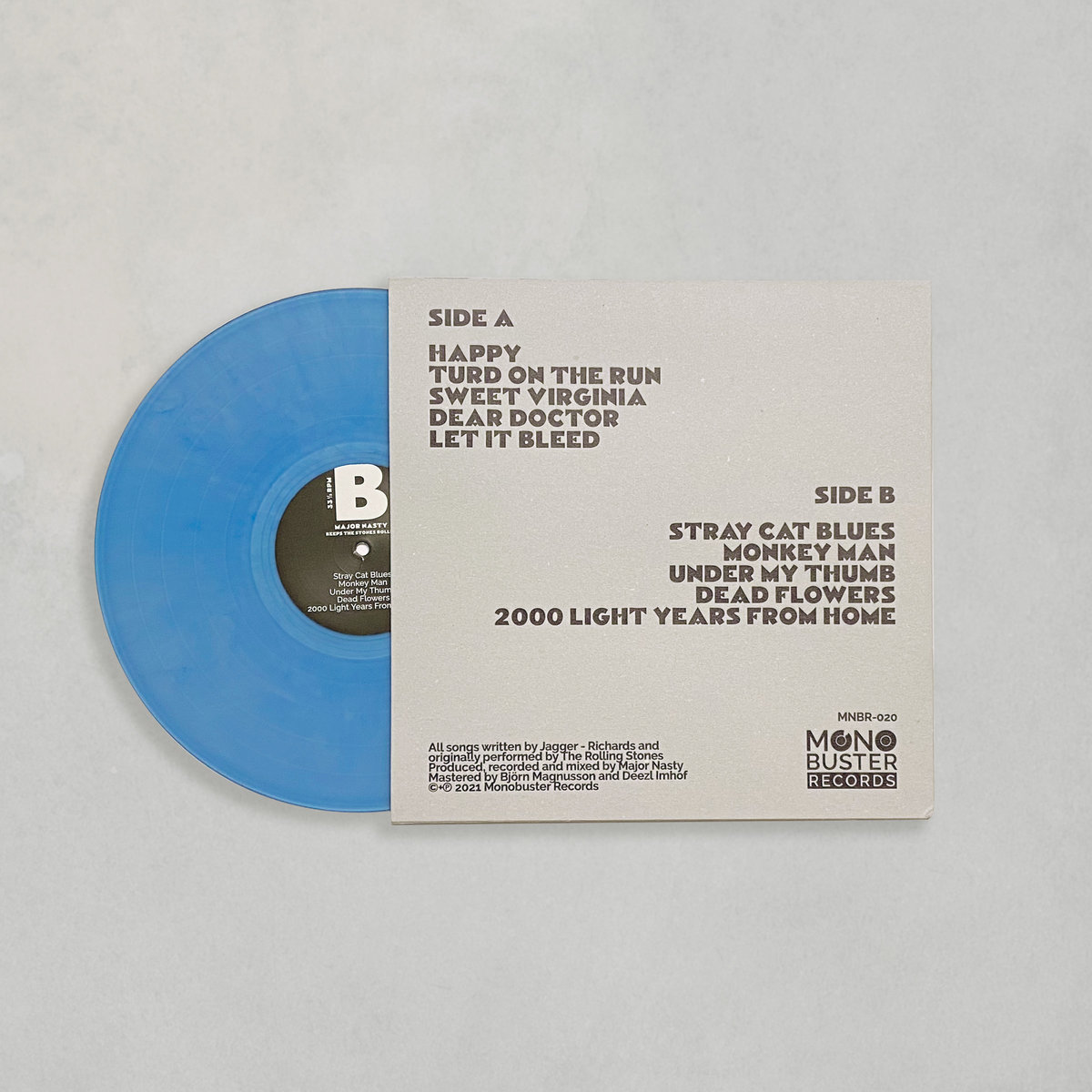 Major Nasty - Keeps the Stones Rollin' LP - Image 3