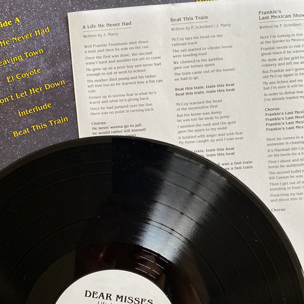 Dear Misses - Life And Death of Frankie Trombone LP - Image 5